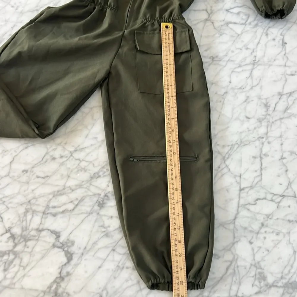 Air Force Top Gun Aviation Flight Suit Olive Drab Patches Sz 7/8